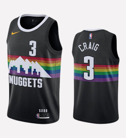 Men's Denver Nuggets #3 Torrey Craig stitched jersey