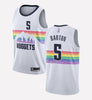 Men's Denver Nuggets #5 Will Barton stitched jersey