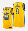 Men's Golden State Warriors #8 Alec Burks stitched jersey