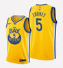 Men's Golden State Warriors#5 Kevon Looney stitched jersey