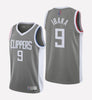 Men's Los Angeles Clippers  #9 Serge Ibaka stitched jersey