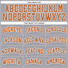 Custom Gray Texas Orange-White Authentic Baseball Jersey