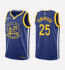 Men's Golden State Warriors #25 Ben Simmons stitched jersey