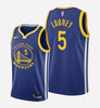 Men's Golden State Warriors#5 Kevon Looney stitched jersey