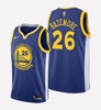 Men's Golden State Warriors #26 Kent Bazemore stitched jersey