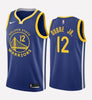 Men's Golden State Warriors #12 Kelly Oubre stitched jersey