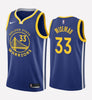 Men's Golden State Warriors #33 James Wiseman stitched jersey