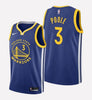 Men's Golden State Warriors#3 Jordan Poole stitched jersey