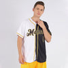 Custom White-Black Old Gold Authentic Split Fashion Baseball Jersey