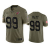 Men's Arizona Cardinals J.J. Watt Olive 2022 Salute To Service Limited Jersey