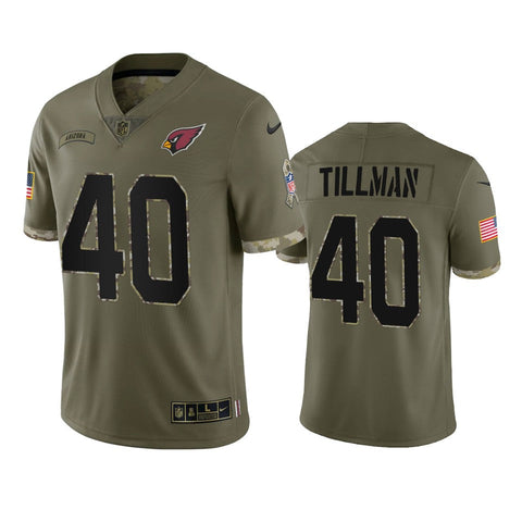 Men's Arizona Cardinals Pat Tillman Olive 2022 Salute To Service Limited Jersey