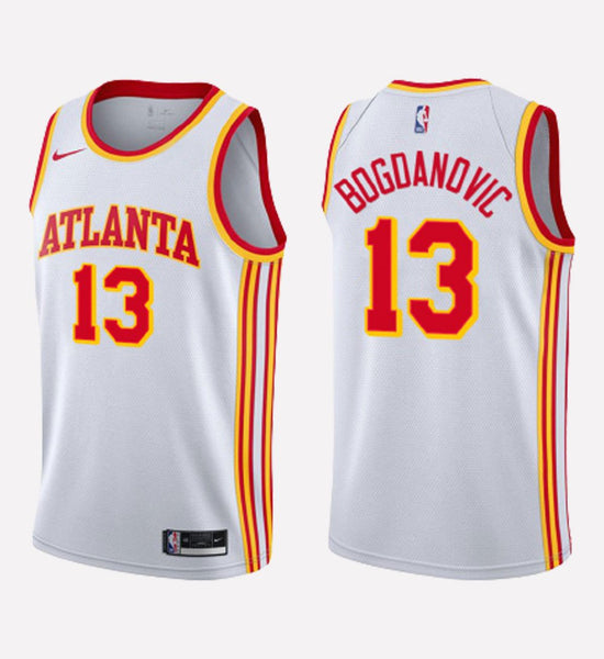 Men's Atlanta Hawks #13 Bogdan Bogdanovic stitched jersey