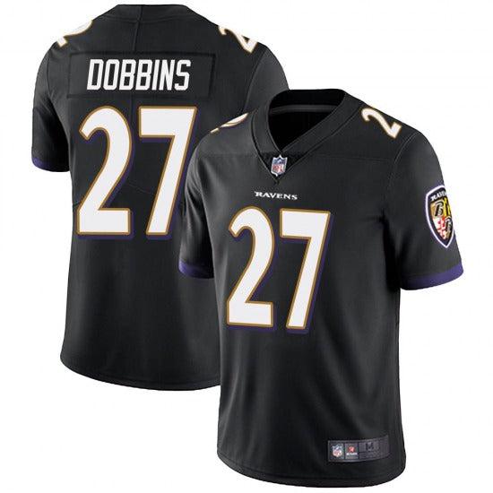 Men's Baltimore Ravens JK Dobbins Black Limited Jersey