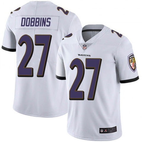 Men's Baltimore Ravens JK Dobbins White Limited Jersey