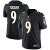 Men's Baltimore Ravens Justin Tucker Black Limited Jersey