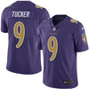 Men's Baltimore Ravens Justin Tucker Purple Color Rush Limited Jersey