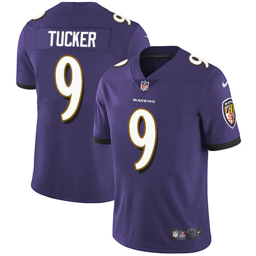 Men's Baltimore Ravens Justin Tucker Purple Limited Jersey