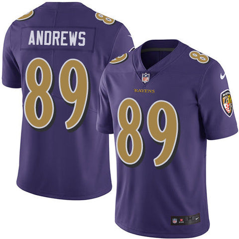 Men's Baltimore Ravens Mark Andrews Purple Color Rush Limited Jersey