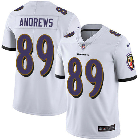 Men's Baltimore Ravens Mark Andrews White Limited Jersey