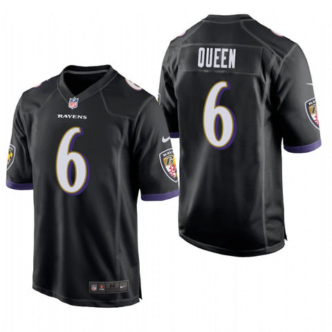 Men's Baltimore Ravens Patrick Queen Black Limited Jersey