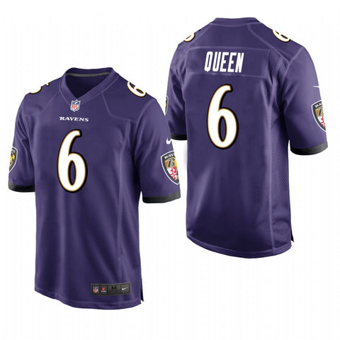 Men's Baltimore Ravens Patrick Queen Purple Limited Jersey