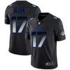Men's Buffalo Bills Josh Allen Black Smoke Fashion Limited Jersey