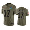 Men's Buffalo Bills Josh Allen Olive 2022 Salute To Service Limited Jersey