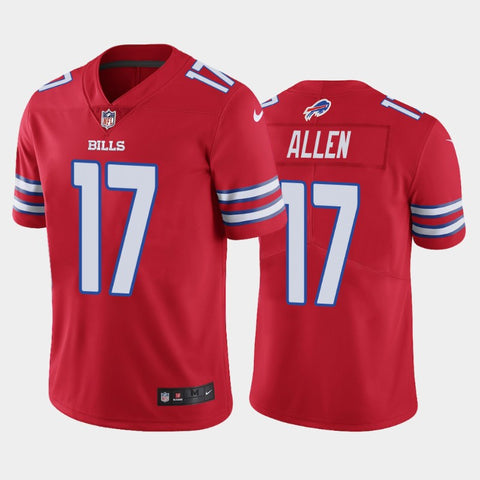 Men's Buffalo Bills Josh Allen Red Color Rush Limited Jersey