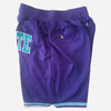 Men's Charlotte Hornets Shorts Purble, Hornets Mens Basketball Shorts Stitched
