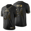 Men's Chicago Bears Walter Payton Black Golden Limited Jersey