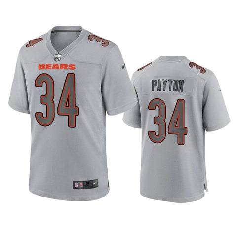 Men's Chicago Bears Walter Payton Gray Atmosphere Fashion Limited Jersey