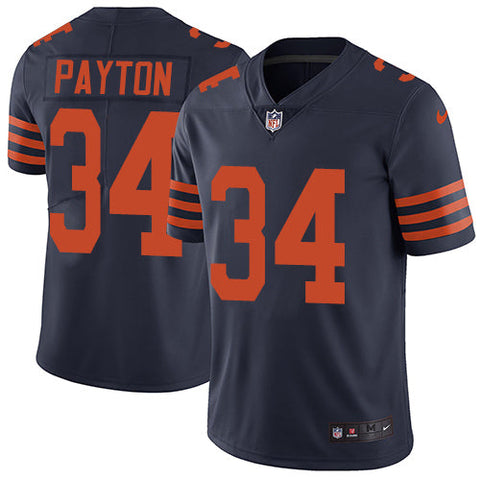 Men's Chicago Bears Walter Payton Navy Color Rush Limited Jersey