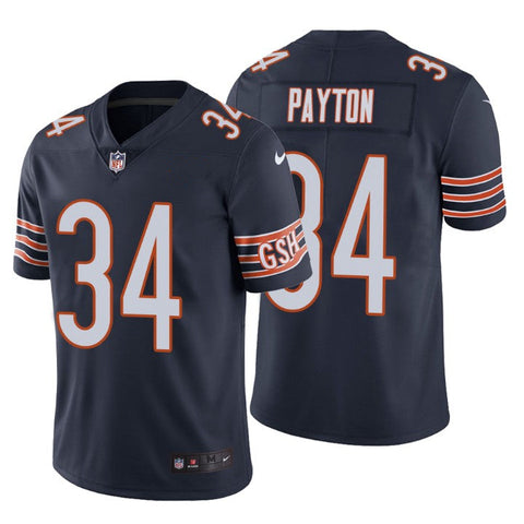 Men's Chicago Bears Walter Payton Navy Limited Jersey