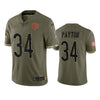 Men's Chicago Bears Walter Payton Olive 2022 Salute To Service Limited Jersey