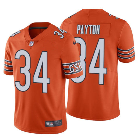 Men's Chicago Bears Walter Payton Orange Limited Jersey
