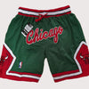 Men's Chicago Bulls Shorts green Bulls Mens Basketball Shorts Stitched