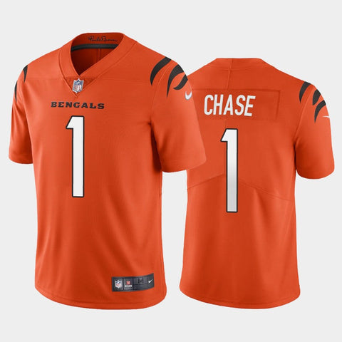 Men's Cincinnati Bengals Ja'Marr Chase 2021 Orange Limited Jersey