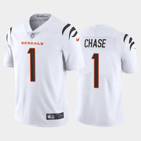 Men's Cincinnati Bengals Ja'Marr Chase 2021 White Limited Jersey