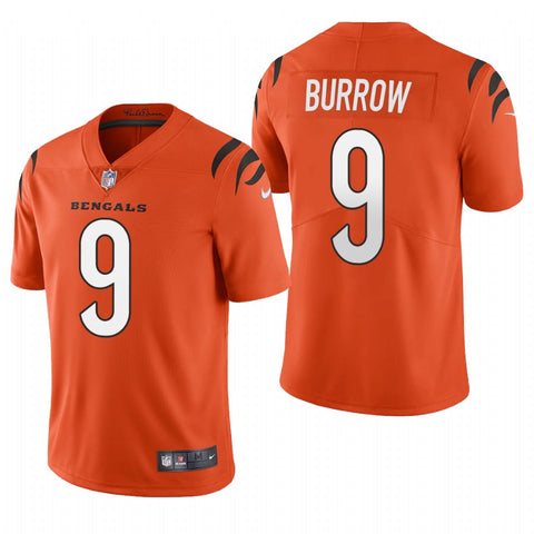 Men's Cincinnati Bengals Joe Burrow 2021 Orange Limited Jersey