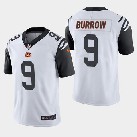 Men's Cincinnati Bengals Joe Burrow White Color Rush Limited Jersey