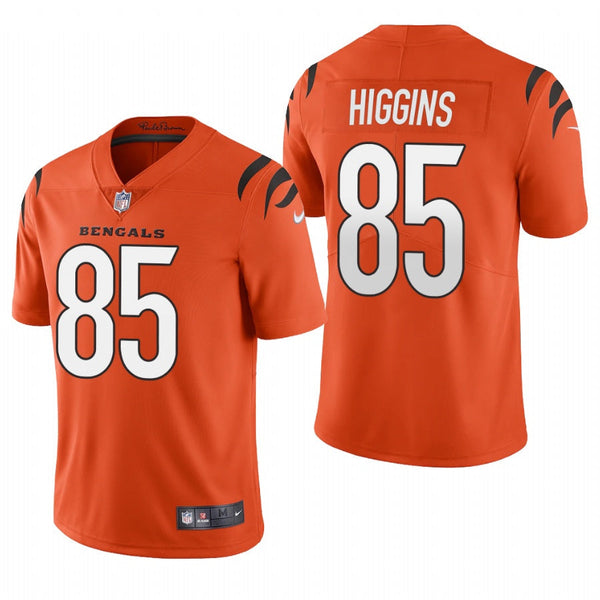 Men's Cincinnati Bengals Tee Higgins 2021 Orange Limited Jersey