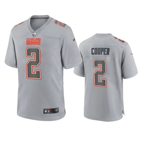 Men's Cleveland Browns Amari Cooper Gray Atmosphere Fashion Limited Jersey