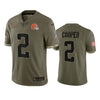 Men's Cleveland Browns Amari Cooper Olive 2022 Salute To Service Limited Jersey
