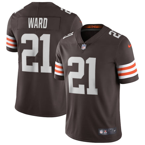 Men's Cleveland Browns Denzel Ward Brown Limited Jersey