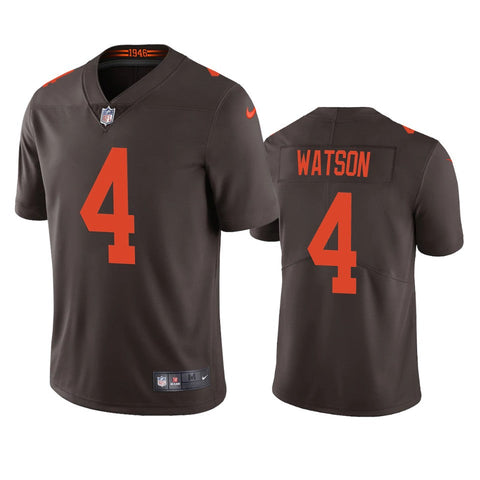 Men's Cleveland Browns Deshaun Watson Brown Alternate Limited Jersey