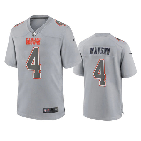 Men's Cleveland Browns Deshaun Watson Gray Atmosphere Fashion Limited Jersey