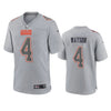 Men's Cleveland Browns Deshaun Watson Gray Atmosphere Fashion Limited Jersey