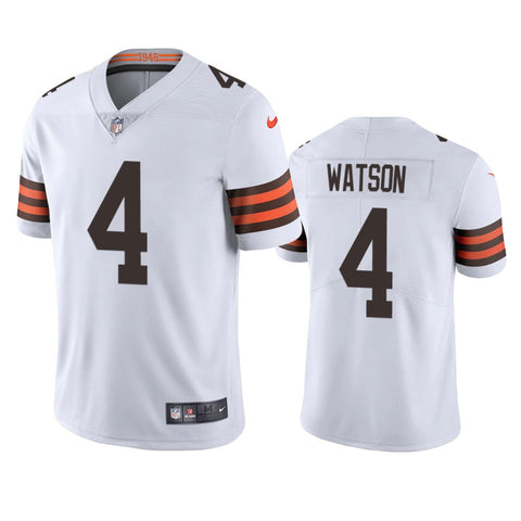Men's Cleveland Browns Deshaun Watson White Limited Jersey