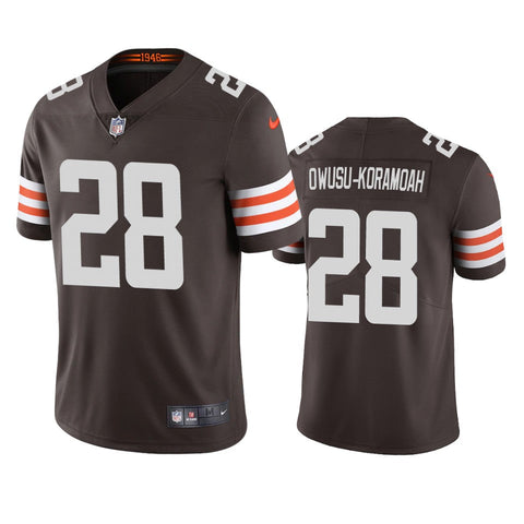 Men's Cleveland Browns Jeremiah Owusu-Koramoah Brown Limited Jersey