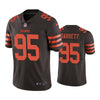 Men's Cleveland Browns Myles Garrett Brown Color Rush Limited Jersey